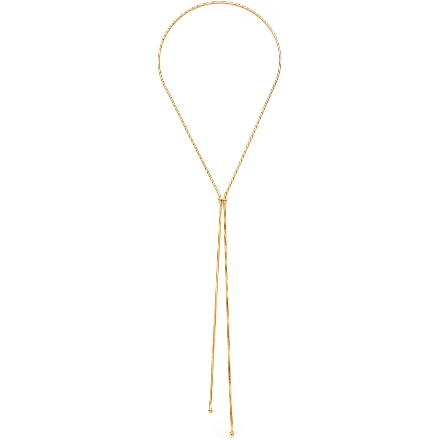 Gold Silver Necklace for Women Y Chain Adjustable Gold Long Necklaces Fashion Dainty Jewelry