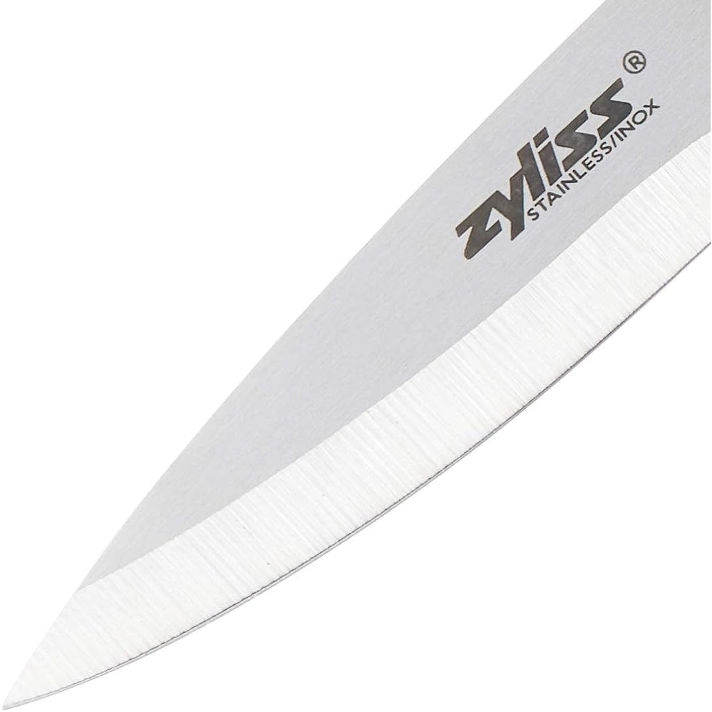 Zyliss 3 Piece Peeling & Paring Knife Set With Covers - Kitchen Knives For Fruits & More - Ideal For Kitchen Collections - Blue, Green, & Red