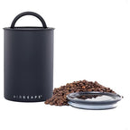 Airscape Planetary Design Stainless Steel Coffee Canister | Food Storage Container | Us Patented Inner Plunger Lid Removes Excess Oxygen | Don'T Buy Airtight, Buy Air-Less | (Medium, Matte Black)