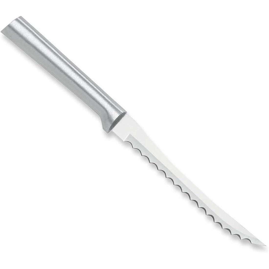 Rada Cutlery Tomato Slicer Knife (R126), 5" Stainless Steel Serrated Blade, Silver Handle