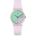 Swatch Gent Women'S Watch Casual Polymer White Quartz Waterproof Ultrarose