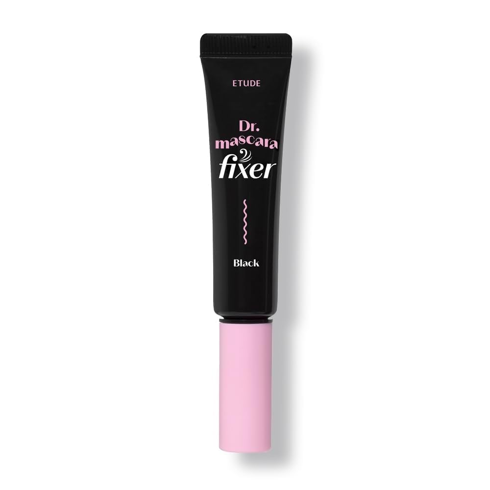 Etude Dr. Mascara Fixer, Korean Mascara Fixer, Long-Lasting Wax Formula, All-Day Curl Hold, Smudge-Proof, Korean Makeup, Beauty, Vegan Certified, Black (0.203 Fl Oz)