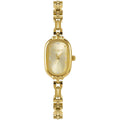 CARLIEN Women Vintage Petite Bracelet Gold Dainty Watch Small Oval Analog Quartz Watch Luxury Waterproof Ladies Diamonds Wristwatch