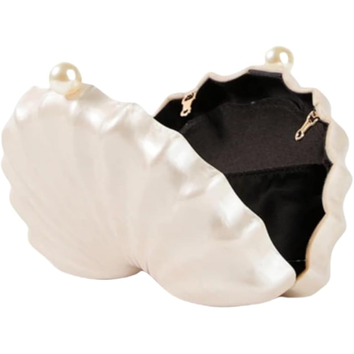 Women Acrylic Shell Shaped Clutch Luxury Marble Acrylic Evening Handbag Unique Chain Shoulder Bag Wedding Party Purses