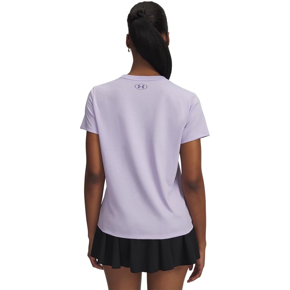 Under Armour Women's Varsity Short Sleeve T Shirt (536) Purple Crest / / Purple Luxe