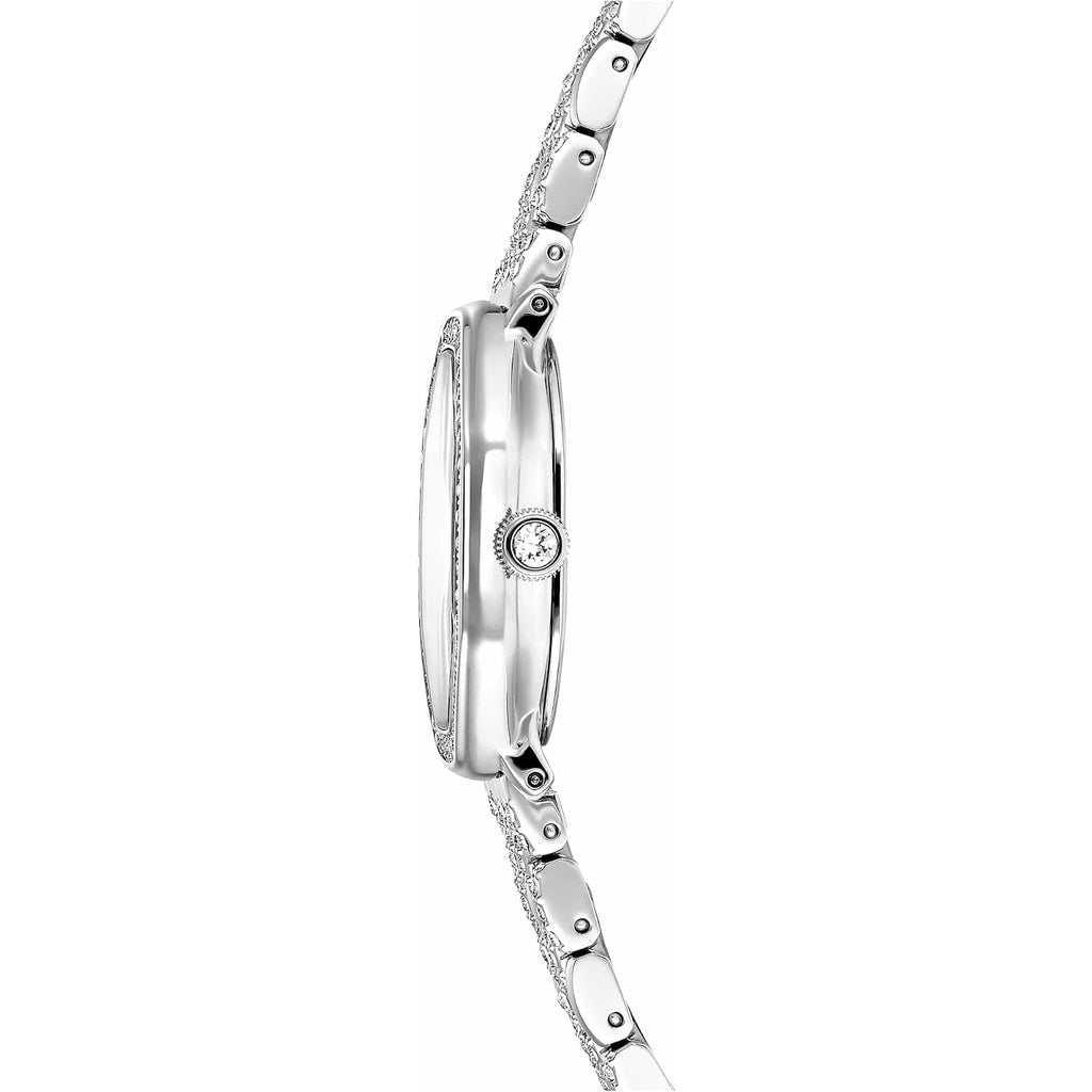 Swarovski Dextera Octagon Watch, Swiss Made, Metal Bracelet, Silver Tone, Stainless Steel