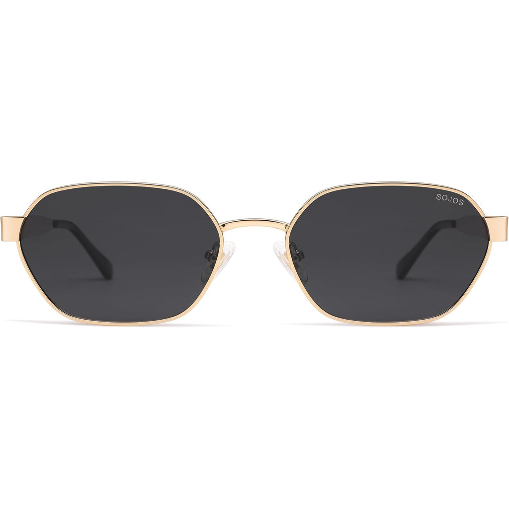 Sojos Trendy Polarized Hexagon Sunglasses For Women Men, Uv400 Retro Rectangle Shades Sj1238