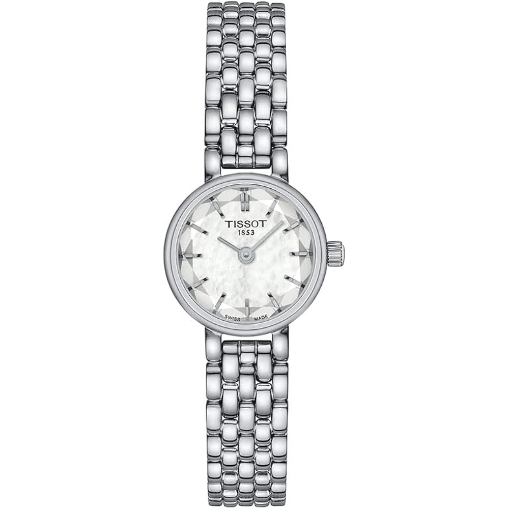 Tissot Womens Tissot Lovely Round 316L Stainless Steel Case Quartz Watch, Grey, Stainless Steel, 6 (T1400091111100)
