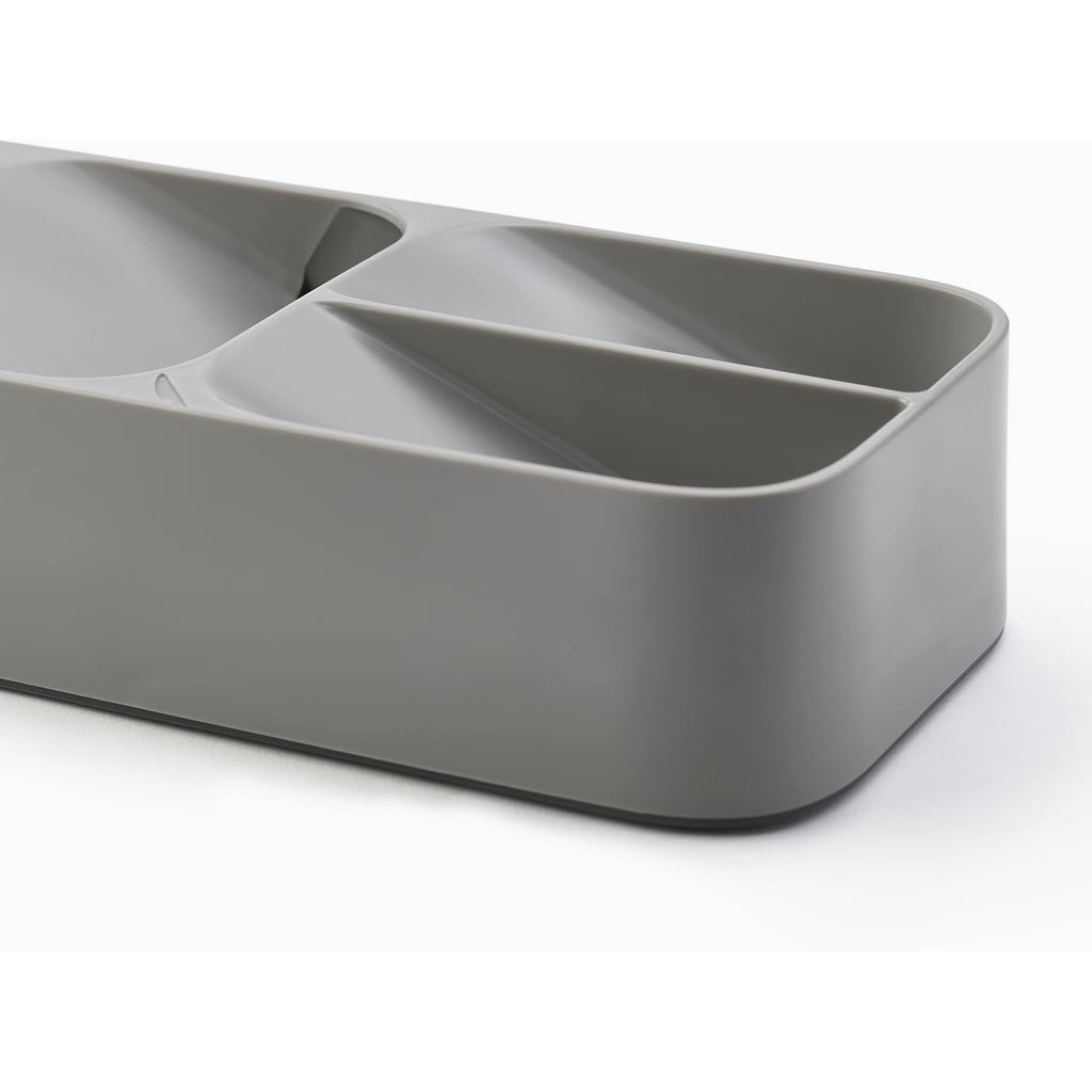 Joseph Joseph Drawerstore Compact Utensil Organizer For Kitchen Drawer Silverware, Flatware Tray, Small, Grey