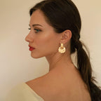 MUYAN Gold Clip On Drop Earrings for Women Non Piercing Dangle Earrings Fashion Jewelry