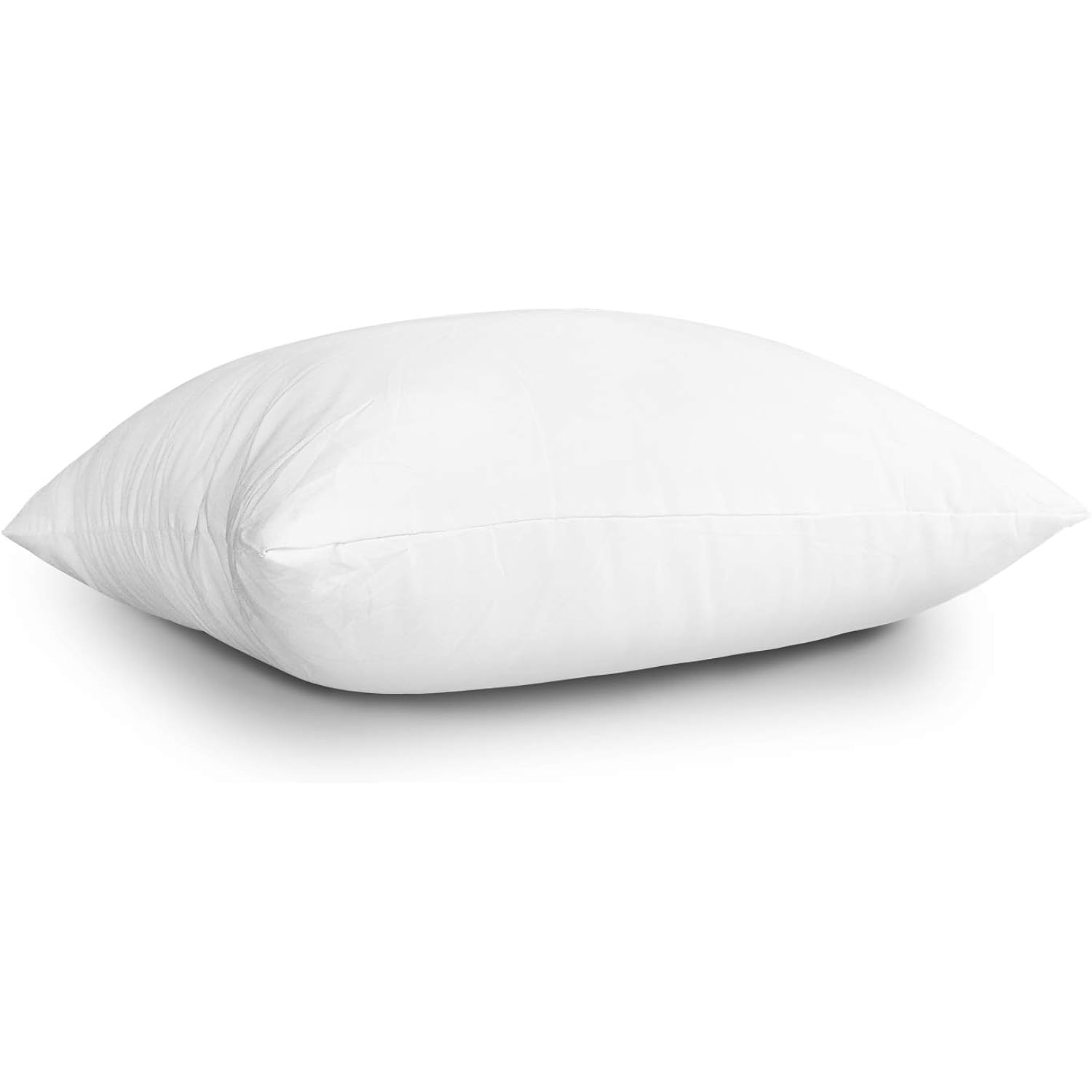 EDOW Throw Pillow Inserts, Set of 2 Lightweight Down Alternative Polyester Pillow, Couch Cushion, Sham Stuffer, Machine Washable. (White, 18x18)