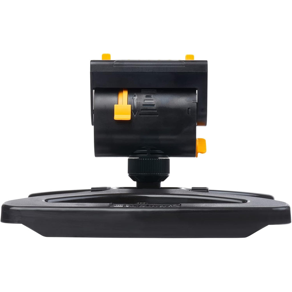 Melnor 65131Amz Minimax Turbo Oscillator Sprinkler, 4000 Sq. Ft., 4-Way Adjustable, Quick Connect Bundle, Black, Yellow