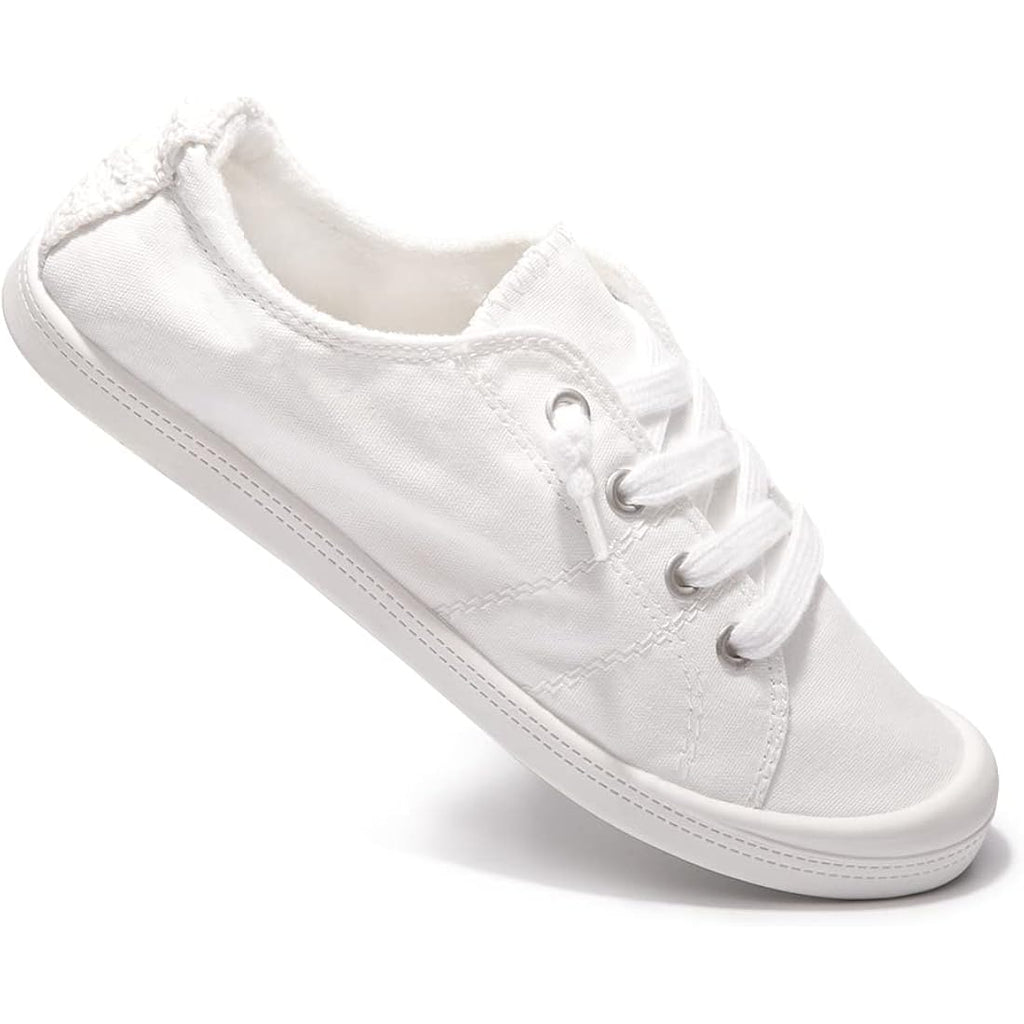 Women'S Slip On Canvas Sneaker Low Top Casual Walking Shoes Classic Comfort Flat Fashion Sneakers