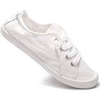 Women'S Slip On Canvas Sneaker Low Top Casual Walking Shoes Classic Comfort Flat Fashion Sneakers