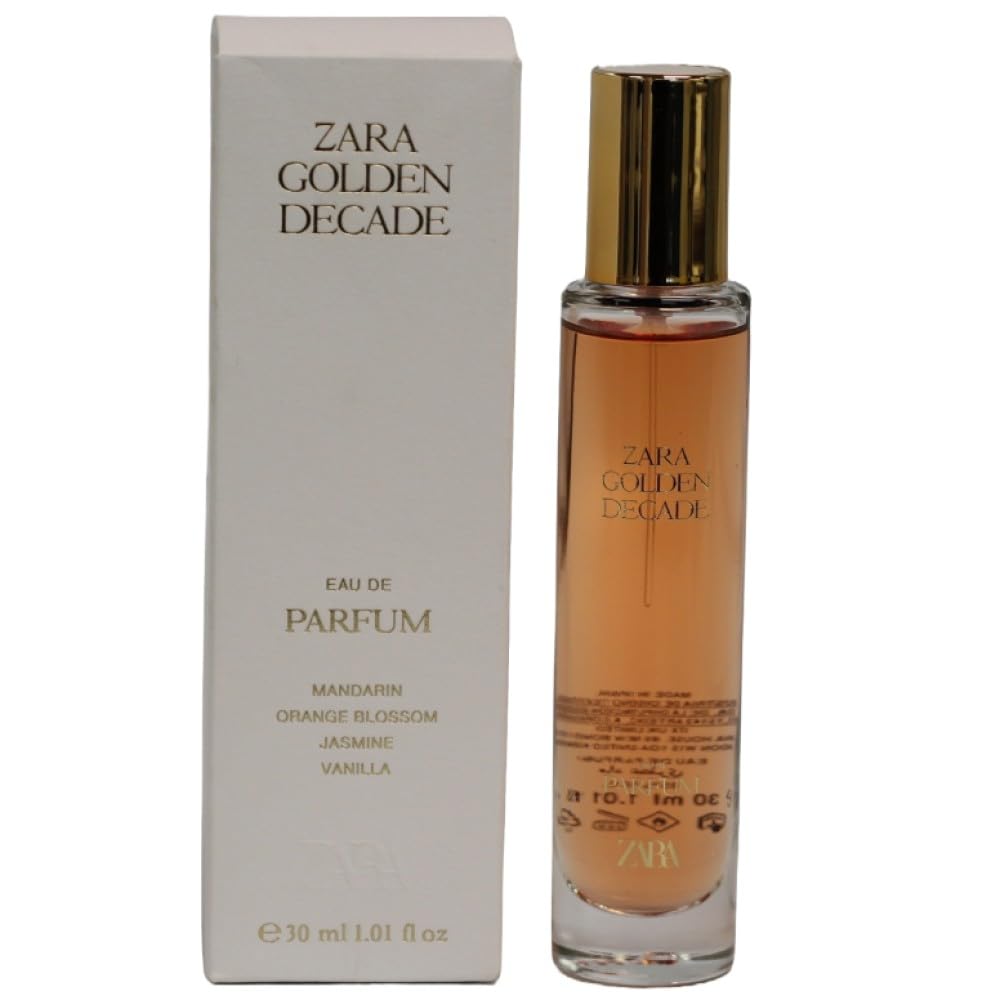 Zara Golden Decade Women Eau De Parfum Hypnotic Scent And Elegant Fragrance With Jasmine Orange Blossom & Lavender 30Ml (1.0 Fl. Oz)