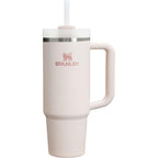 STANLEY Quencher H2.0 Tumbler with Handle and Straw 30 oz | Flowstate 3-Position Lid | Cup Holder Compatible for Travel | Insulated Stainless Steel Cup | BPA-Free | Rose Quartz 2.0
