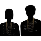 14k Yellow Gold Solid Box Chain Necklace for Women Jewelry with Lobster Clasp