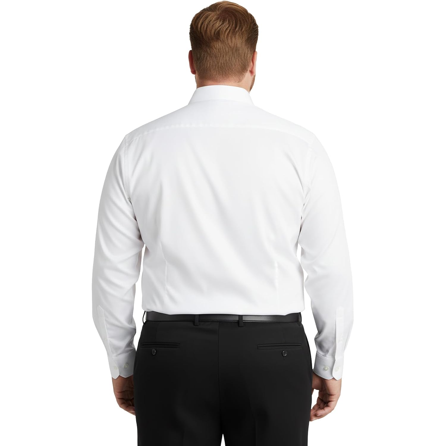 Mens Dress Shirts Long Sleeve Collared Stretch Solid Formal Wedding Dating Business Casual Button Down Shirt Pocket