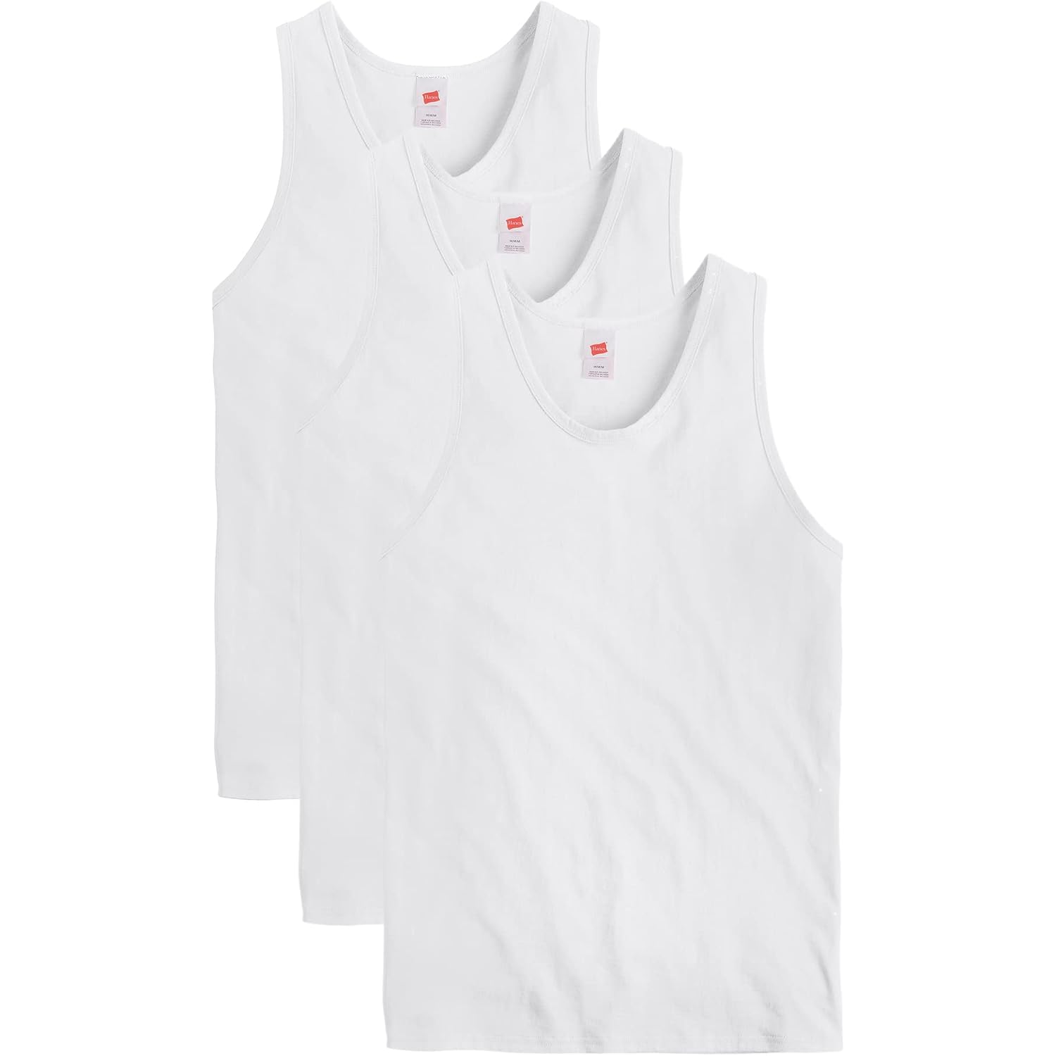Hanes Men'S Essentials Tank Top Pack, Midweight Cotton Tanks, Sleeveless Shirts, 3-Pack