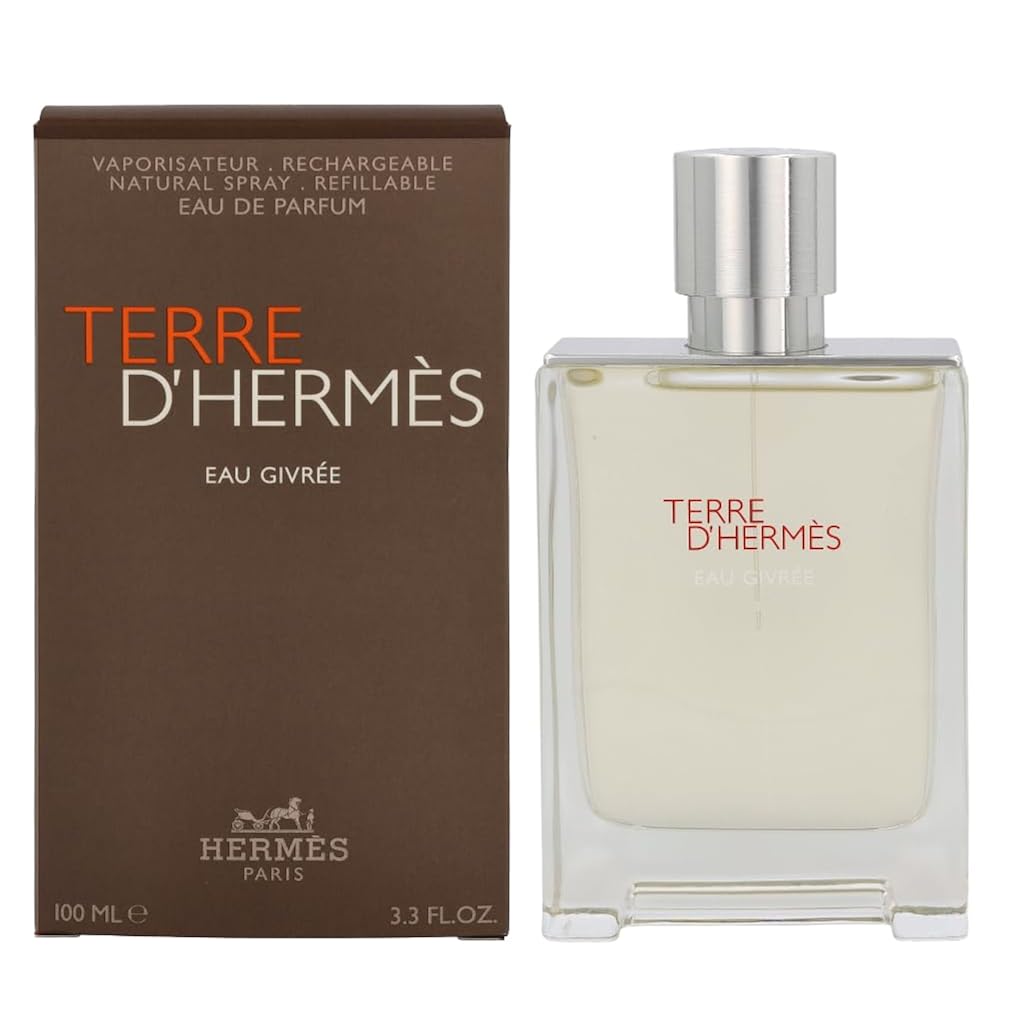 Hermes Terre d'Hermes Eau Givree for Men Eau de Parfum Spray, 3.4 Ounce (Refillable)