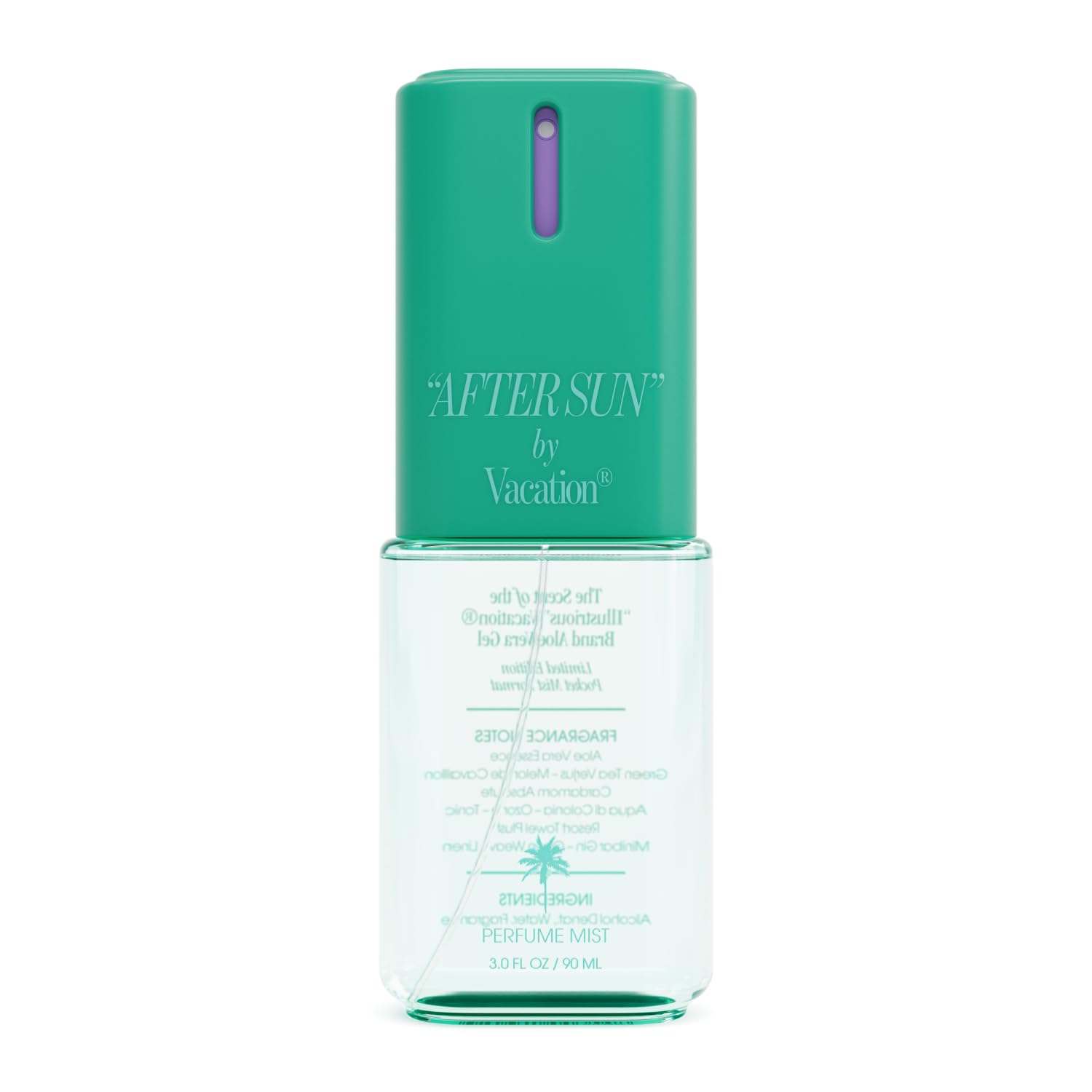 VACATION AFTER SUN Body Mist, Perfumed Body Spray for Women & Men, Aloe Vera, Iced Cucumber Water & Green Tea Verjus Scent, Layer with Eau de Toilette, Summer Fragrance, Travel Size 3 fl oz