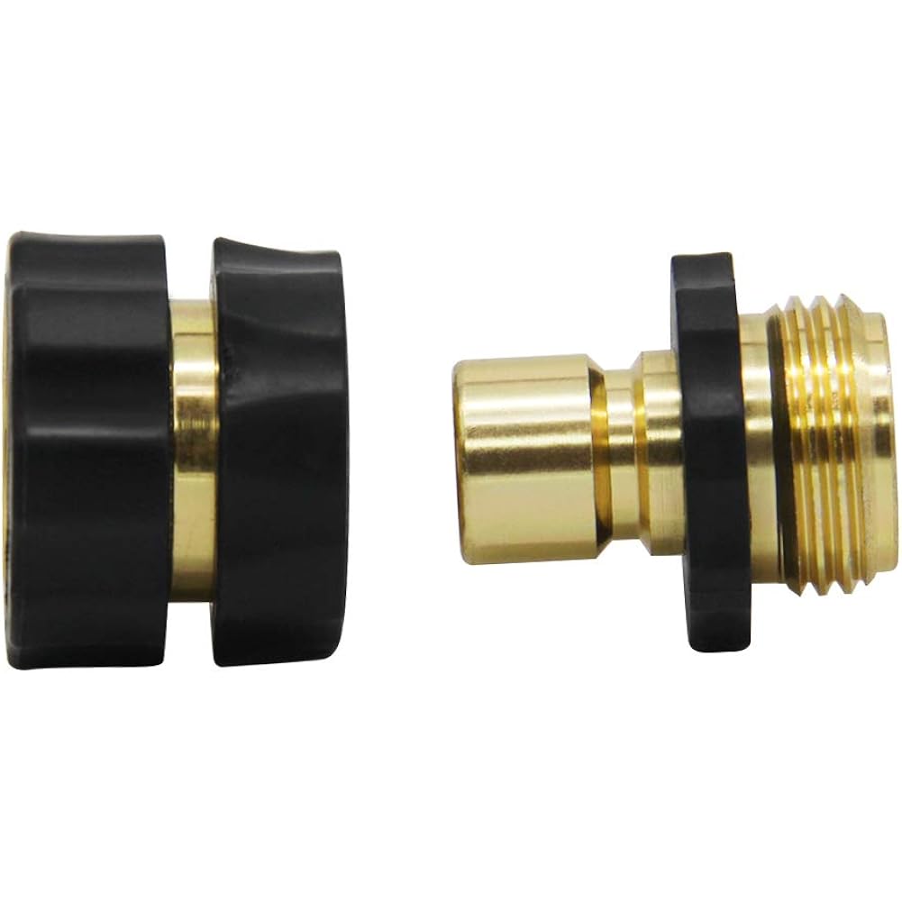 Twinkle Star 3/4 Inch Garden Hose Fitting Quick Connector Set, 4 Sets | Male And Female 4 Sets, Garden Hose Adapter, Quick Connect Hose Fittings, Water Hose Quick Connect Fittings