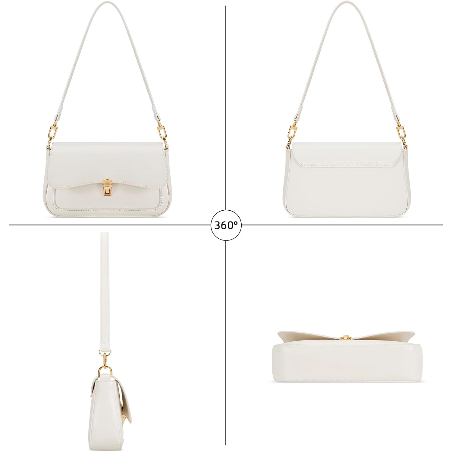 Kkxiu Small Shoulder Bag For Women Cute Purses Mini Hobo Handbag Trendy Clutch Purse