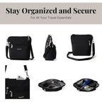 Baggallini Modern Pocket Crossbody Bag For Women, 8.5"X8.5" Handbag Purse With Rfid, Lightweight Water-Resistant