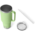 Yeti Rambler 42 Oz Tumbler With Handle And Straw Lid, Travel Mug Water Tumbler, Vacuum Insulated Cup With Handle, Stainless Steel, Key Lime