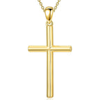 18K Gold Cross Pendant for Women Gold Cross Necklace 18K Gold Jewelry Religious Gift