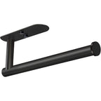 VAEHOLD Adhesive Paper Towel Holder Under Cabinet Wall Mount for Kitchen Paper Towel, Black Paper Towel Roll Holder Stick to Wall, Stainless Steel（Black）