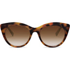 SOJOS Trendy Polarized Sunglasses for Women,Retro Cat Eye Womens Sun Glasses SJ2221 Tortoise/Brown