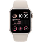 Apple Watch Se (2Nd Gen) (Gps + Cellular, 40Mm) - Starlight Aluminum Case With Starlight Sport Band, S/M (Renewed)