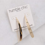 14K Gold Plated Bar Earrings for Women - Long Thread Dangle Earrings - Threader Drop Earrings - Hypoallergenic and Safe for Sensitive Ears