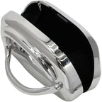 Women Evening Clutch Purse Metal Handle Acrylic Purse Unique Shoulder Bag Causal Handbags for Bride Party Wedding