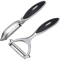 Fuhuy Vegetable, Apple Peelers For Kitchen, Fruit, Carrot, Veggie, Potatoes Peeler, Y-Shaped And I-Shaped Stainless Steel Peelers, With Ergonomic Non-Slip Handle & Sharp Blade, Good Sturdy (2Pcs)