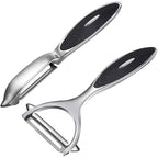 Fuhuy Vegetable, Apple Peelers For Kitchen, Fruit, Carrot, Veggie, Potatoes Peeler, Y-Shaped And I-Shaped Stainless Steel Peelers, With Ergonomic Non-Slip Handle & Sharp Blade, Good Sturdy (2Pcs)