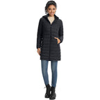Zmc Packable Women Puffer Coat, Lightweight Water-Resistant Puffer Jacket Detachable Hood Slim-Fit Winter Coat For Women