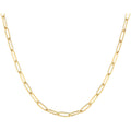 PAVOI 14K Gold Plated Curb Paperclip Box Sphere Bead Snake Herringbone and Figaro Chain Adjustable Necklace