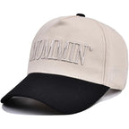 Mommin Trucker Hat, Adjustable Embroidered Vintage Two-Tone Mama Baseball Cap Beige/Beige