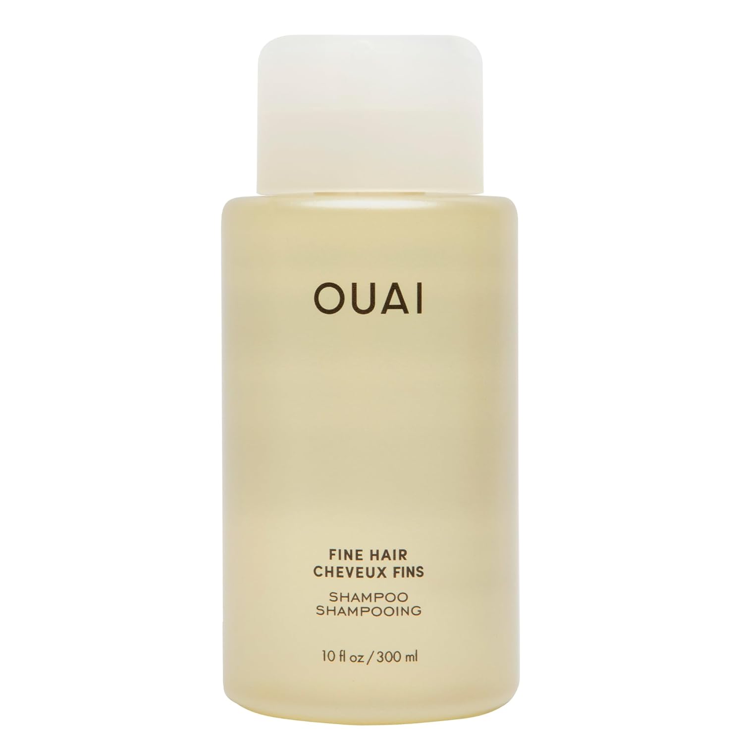 OUAI Fine Hair Shampoo - Biotin Thickening Shampoo for Flat, Thin Hair - Volumizing & Strengthening Keratin & Chia Seed Oil for Women & Men - Lightweight, Color-Safe, Sulfate Free, 10 Oz