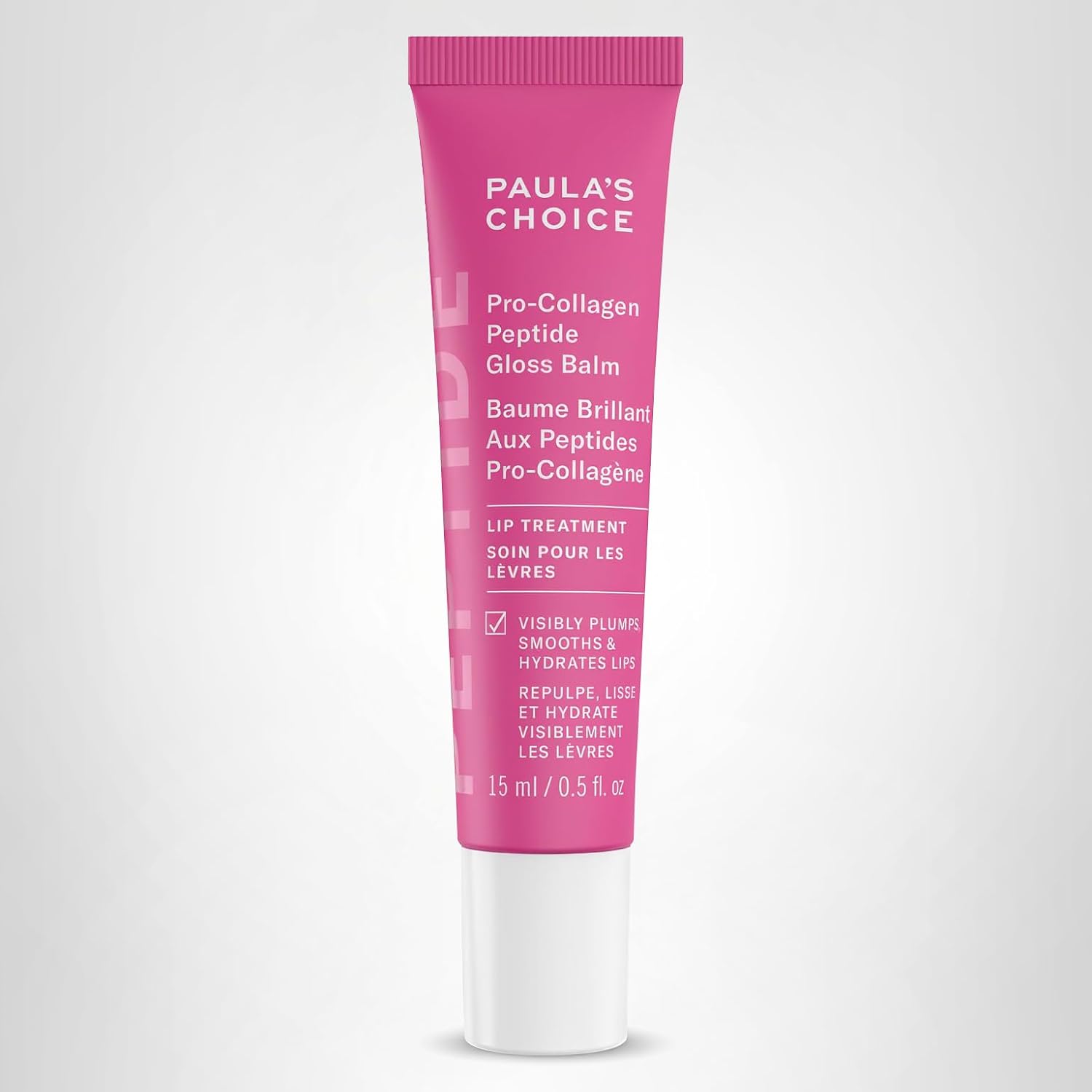 Paula'S Choice Pro-Collagen Peptide Gloss Lip Balm, Hydrates & Smooths Lips, Sheer & Glossy Finish For Fuller Lips, Sheer Tint, Non-Sticky, Cruelty-Free
