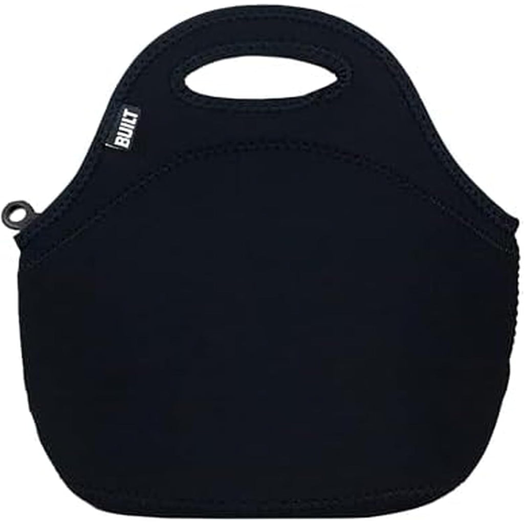 Built Gourmet Getaway Lunch Bag - Insulated Neoprene Lunch Box For Women And Men, Collapsible And Machine Washable, Black
