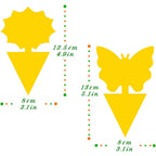Fruit Fly Traps Fungus Gnat Traps Yellow Sticky Bug Traps 36 Pack No Harm And Odorless For Indoor Outdoor Use Protect The Plant
