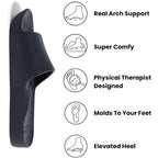 Archies Arch Support Slides – Orthotic Recovery Sandals For Plantar Fasciitis Relief, Foot Pain & Heel Pain – Lightweight, Cushioned, Shock-Absorbing Slides For Walking, Standing, And All-Day Comfort