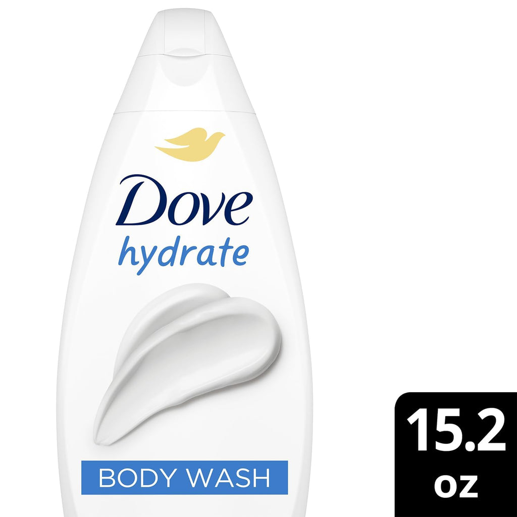 Dove Body Wash, Hydrate 2-Pack – Moisturizing Cleanser For Smooth, Soft Skin, 15.2 Oz Ea
