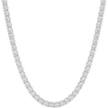 IGI Certified 5.00-15.00 Carat Lab Grown Diamond Tennis Necklace for Women 14k White Gold Prong Setting Gift Box Packaging (E-F Color, VS1-VS2 Clarity) (18 Inches)