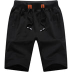 Qpngrp Mens Shorts Casual Drawstring Zipper Pockets Elastic Waist