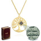 TANAOR Nano Bible Tree of Life Religious Pendant Necklace,– Mother’s Day Religious Jewelry for Mom, Religious Gifts for Mother Bible Necklace