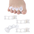 2Pairs Toe Separators Toe Spacers for Women Men to Correct Bunion, Relieve Feet Pain, Foot Alignment, Toe Straighteners for Hammertoes, Plantar Fasciitis (M, Women Shoe Size 9-12.5, Men: 7-11)